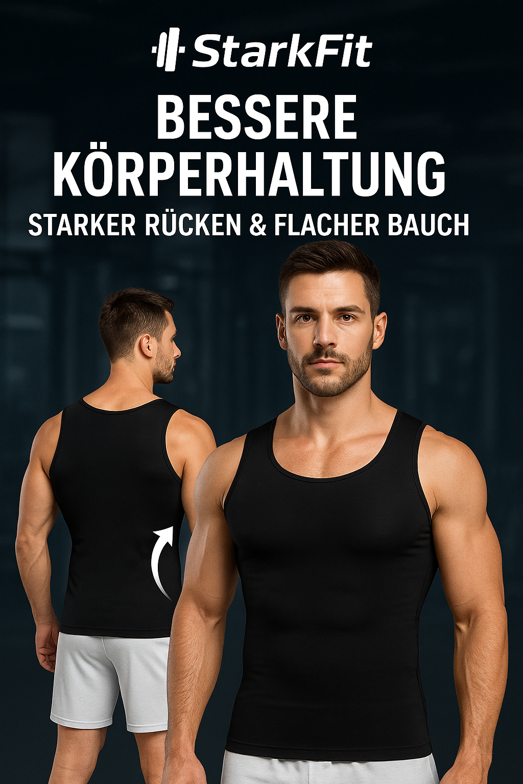 StarkFit Kompressionsshirt – Sofort Bauch weg & gerade Haltung